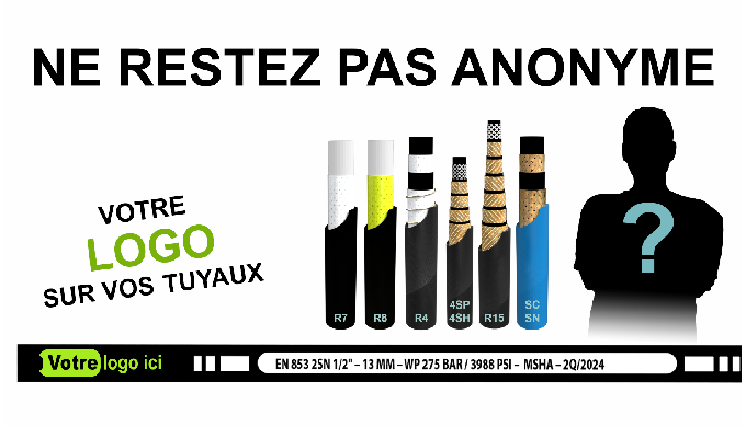 PERSONNALISATION DES TUYAUX AVEC VOTRE LOGO
