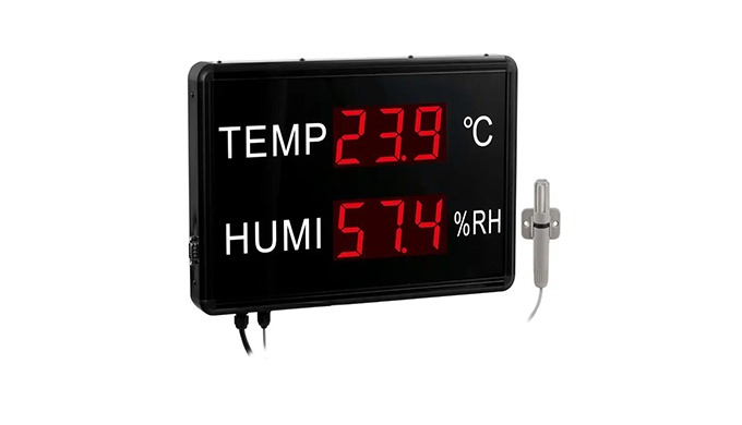 El higrómetro de gran formato se usa para medir la temperatura y humedad del aire. El higrometro se ...