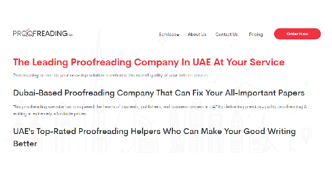 Professional Proofreading Services in Dubai, UAE