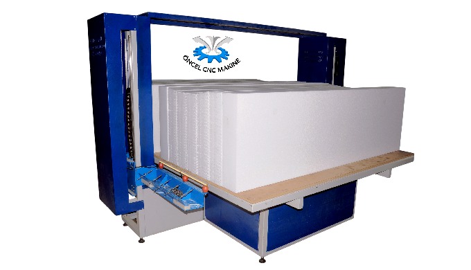 CNC stropier cutting machine is used in the production of xps (Extruded Polystyrene) products such a...