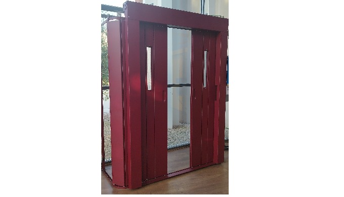 Puertas correderas automáticas de apertura central para ascensores