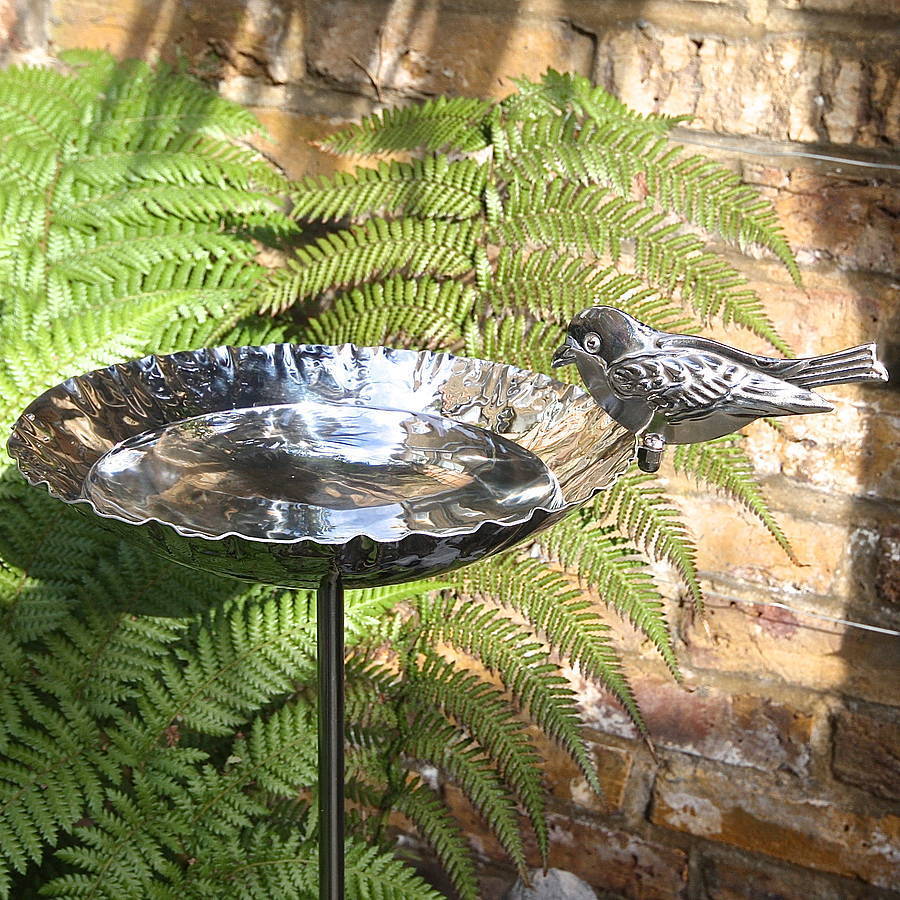 Bird bath:;Providing a source of water for birds at any time of year, bird baths add natural beauty ...