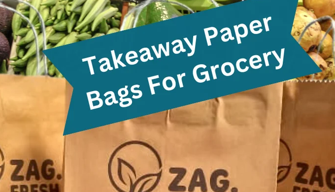 Upgrade Your Brand with Eco-Friendly Kraft Brown Paper Carry Bags! Perfect for Restaurants, Bakeries...