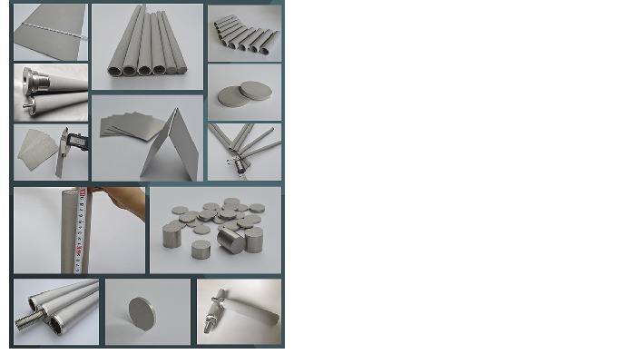 Metal powder sintered porous material is made of metal or alloy powder by forming and sintering at h...