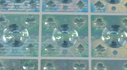 Combination of Unique Fresnel Mirror lens Technolofy and various holographic security features will ...
