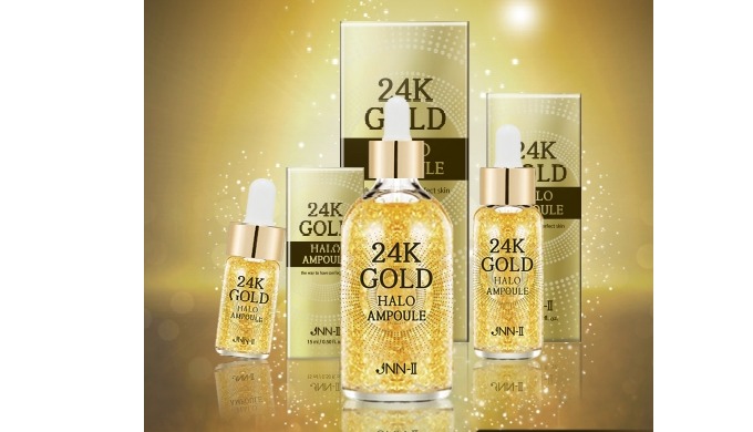 JNN-II 24k Gold Halo Ampoule (Whitening, Anti-Wrinkles) Highly concentrated ampoule containing 24K g...