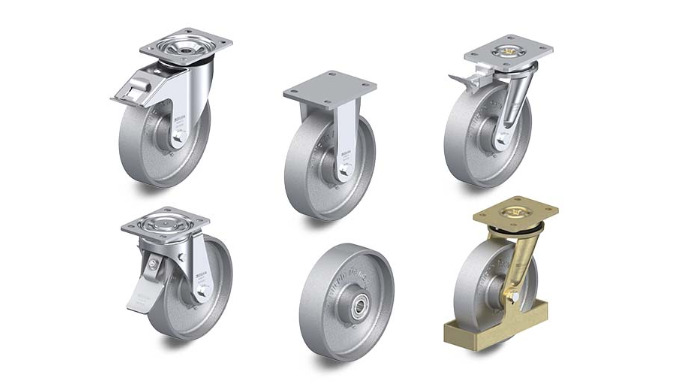 Cast iron wheels and castors