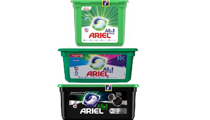 Zmień rutynę prania swoich klientów dzięki naszej gamie kapsuł Ariel All-in-1, z wariantami Colour, ...
