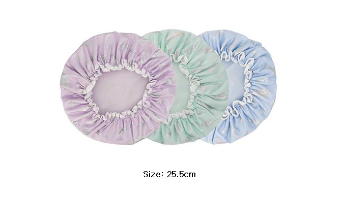 A selection of soft fabric hairbands and cleansing items, featuring cute animal-ear and bow headband...