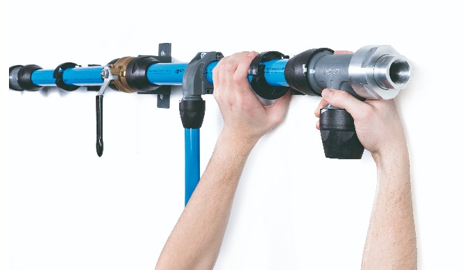 Compressed air piping system installation (AIRnet type)