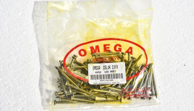 Omega Eko Düz Çelik Çivi (Sarı Boyalı) Standart dışı özel döküm kodları olan hammadde filmaşin üreti...