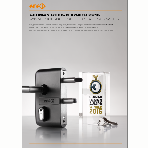Die Andreas Maier GmbH & Co. KG (AMF) hat einen international führenden Designpreis gewonnen. Da...