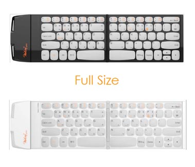 Most slim and light in the world Pocket-sized Wireless Keyboard 4 smart devices Very small keyboard ...
