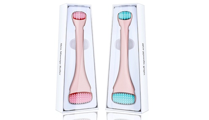 Basic Information - Model：YQ036B - Color：White/Pink handle, Pink/green/yellow roller - Material：Sili...