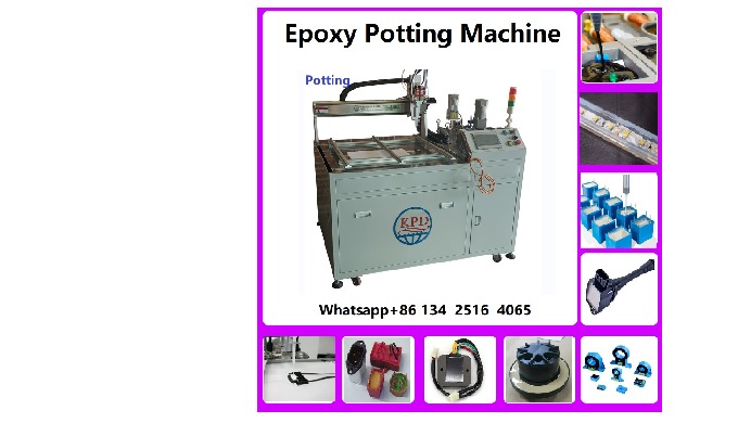 Whatsapp+86 13425164065 Two-component fully automatic LED module glue potti...