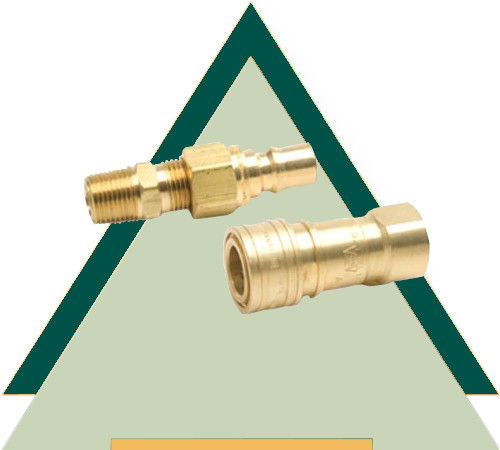 Brass male gas connectors