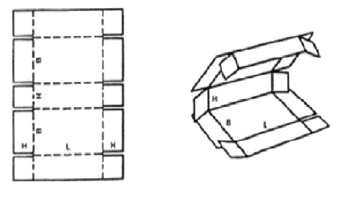 One Piece Telescopic Box