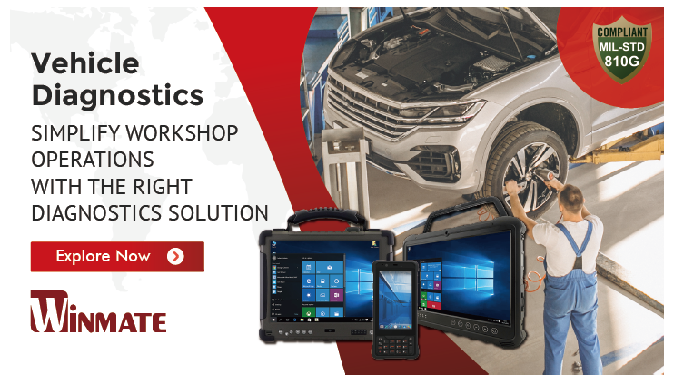 Automotive Technology (Vehicle Diagnostic) Solution with rugged tablet