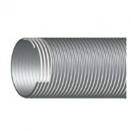 COLOR: Gris opaco, espiral marfil. CARACTERÍSTICAS: Tubo de PVC plastificad...