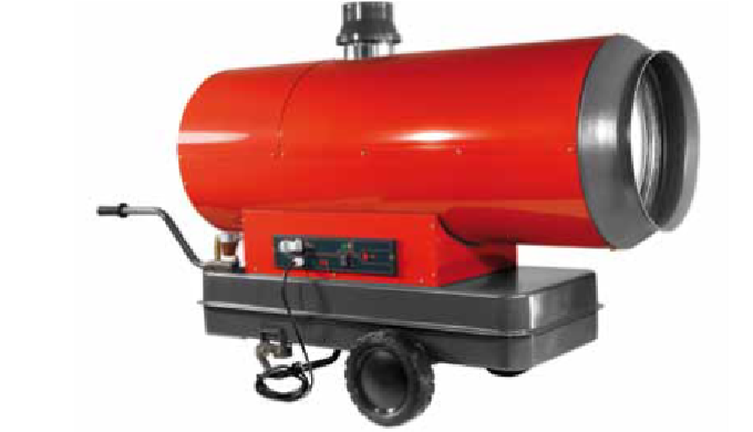 KRS VULCANO 80 GENERATORE D'ARIA CALDA PORTATILE A GASOLIO INDIRETTO 80 kW, 69.316 Kcal/h, 275.015 BTU/h