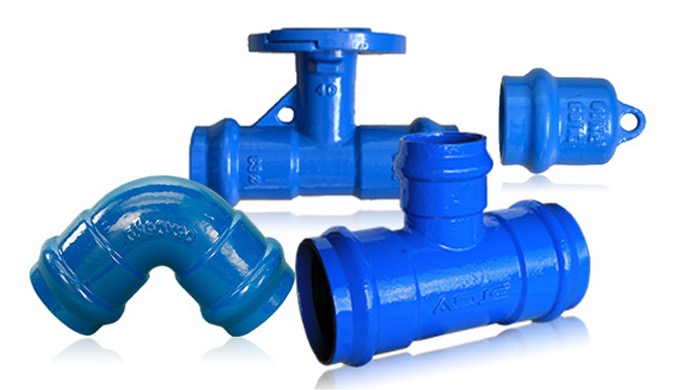 RACCORD EN FONTE POUR TUYAUX PVC