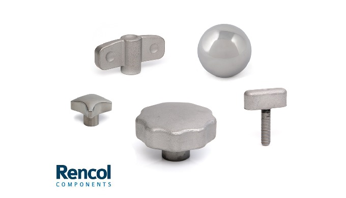 Stainless steel hand knobs for strength, durability, and hygiene