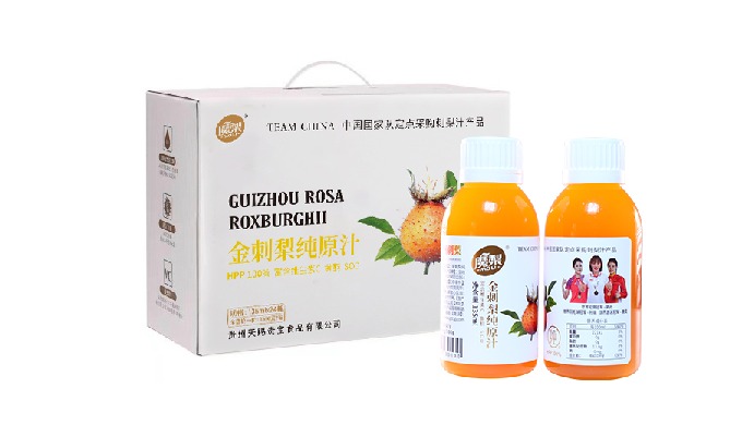 主长在云贵昌原上的大然宫养珍果，由林科所对野生无籽刺梨驯化栽培的新品种，具有很高的营养价值及医疗保健价值。营养丰富:维生素C、SOD(超氧化物歧化酶)、维生素P、氨基酸、多糖及多种有益人体的微量元素，...