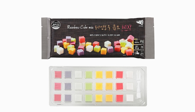 8 flavors Rainbow Cube mix