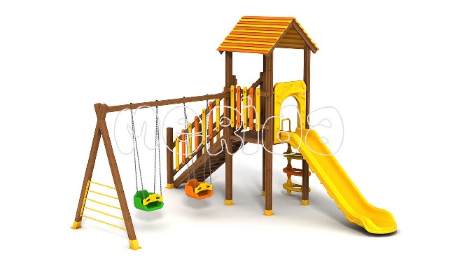 Ahşap Oyun Parkı Çam Serisi ÇOG-03