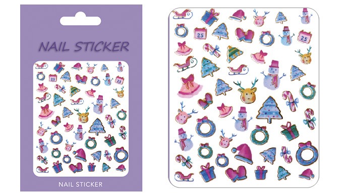 We are available various cute and Christmas season nail stickers. If you need more detail, please fe...