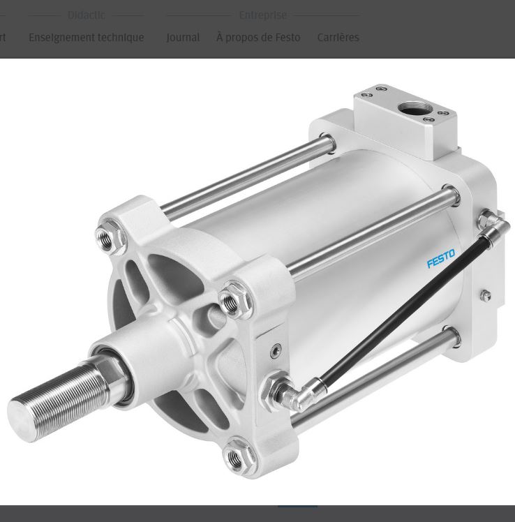 Vérin linéaire à système de mesure de déplacement DFPI