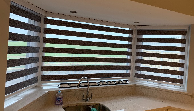 New style blinds: Day/Night blinds offer ideal solution to window shading and privacy. One blind tha...