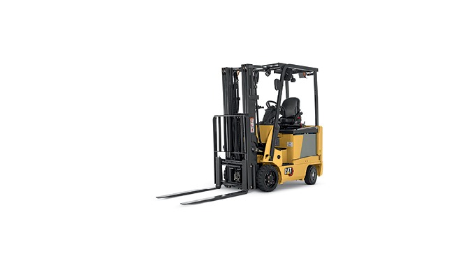 CAT Lift Trucks EC15N-EC18LN series comprise electric cushion tire forklifts with a load capacity of...