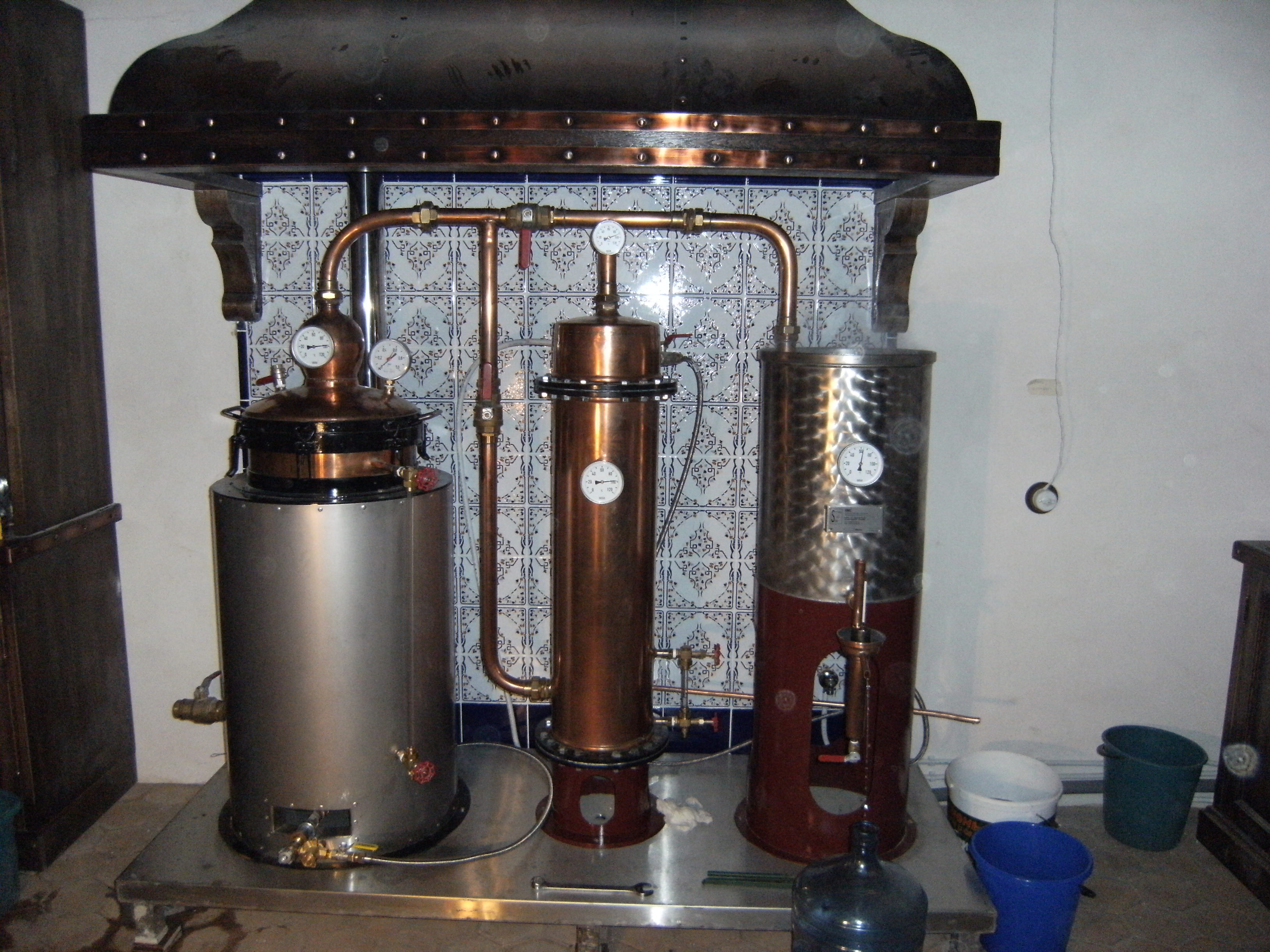 Alambic pour la production de Brandy