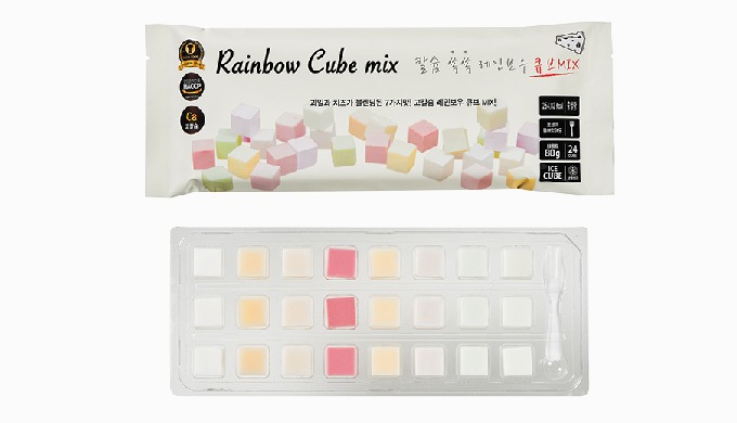7 flavors Calcium Rainbow Cube mix