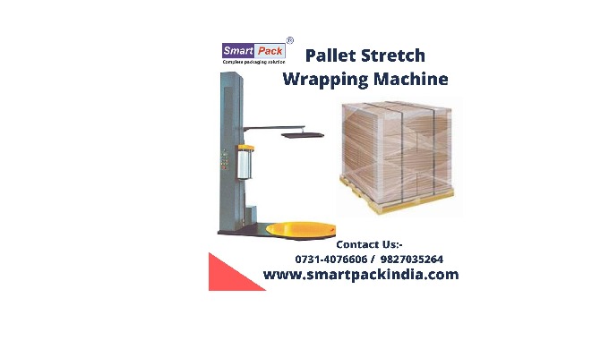 Pallet Stretch Wrapping Machine Call:- 0731-4076606 / 7089062266 Website :- www.smartpackindia.com P...