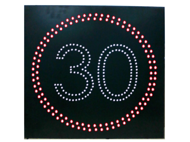 (60cm Azami Hız) 60 x 60 cm Elektrikli LED'li Azami Hız Sınırı Levhası