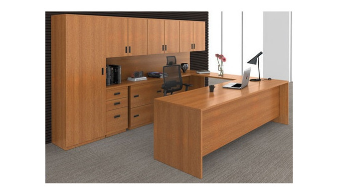 Model No. CS 184 Item Name Manager Table with side runner and back storage unit Sizes : Length X Wid...