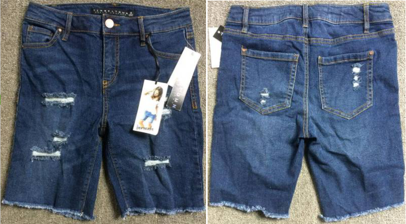 TINSELTOWN brand stock lot on sales: 23,692pcs Ladies cotton broken-holes denim carpri pant TC1-654 ...