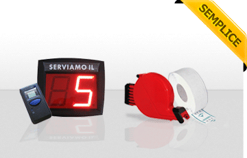 Kit eliminacode completo per gestire una coda singola di utenti.