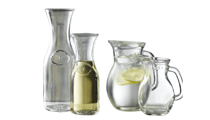 Carafes It is Ideal for storing water, Juice, Cocktail, Milk, Whiskey, Wine Material : Soda lime gla...