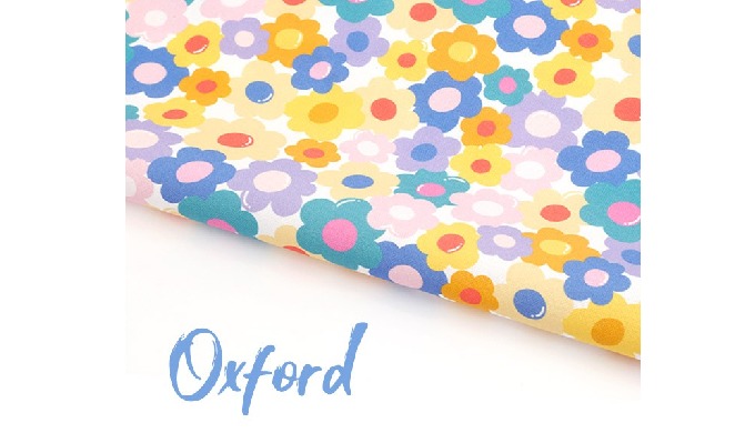 Eco-friendly Okotex certified DTP large Oxford) MOX1158 Sunny Day Flower It was made in Oxford with ...