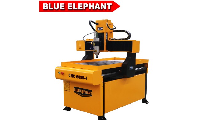 Elefante azul CNC mini grava&ccedil;&atilde;o em metal cnc router 6090 para venda