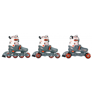 Rollers avec coque PP préformée 3 sections, réglable en 4 tailles, chausson détachable en polyamide ...