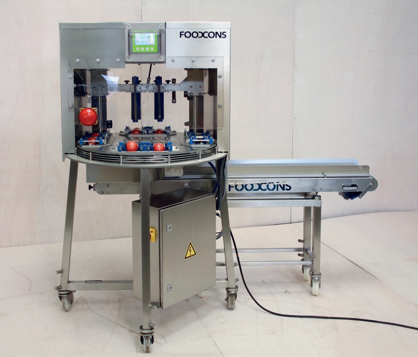 Die Rundlaufstanze F3000 ist die schnellste Stanze von uns. Bis zu 3600 Produkte pro Stunde können g...