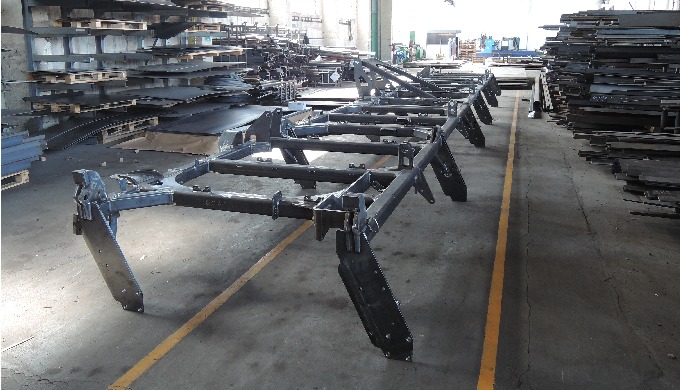 Production of steel frame structures according to the customer's drawing documentation.