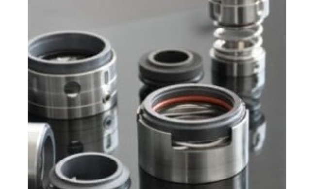 Mechanical seals for pumps. Balanced and unbalanced mechanical process seals with leaf spring and mu...