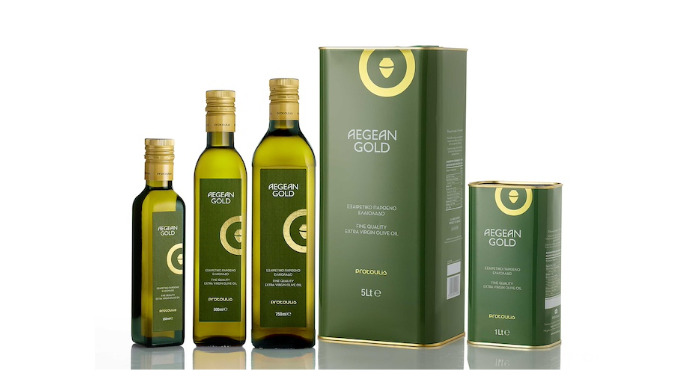 Extra Virgin Olive Oil AEGEAN GOLD. Superior quality olive oil, cold-pressed within a few hours afte...