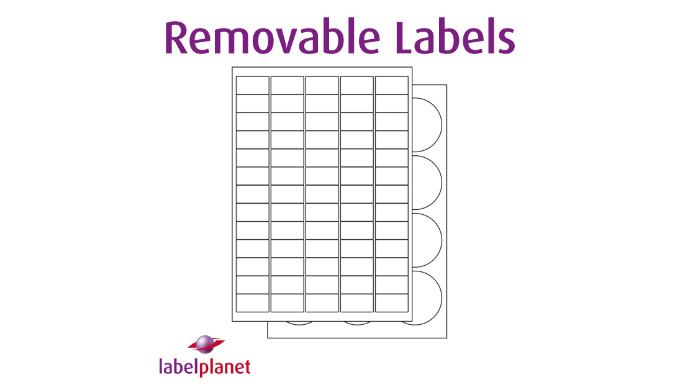 Removable Labels For Inkjet and Laser Printing