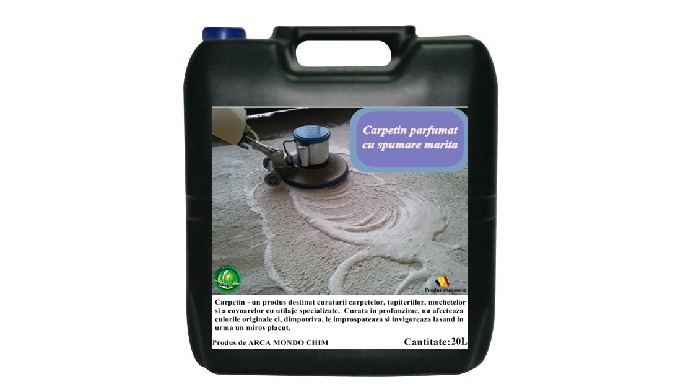 Se utilizeaza pentru curatarea carpetelor, suprafetelor tapitate, covoarelor, mochetelor, cu utilaje...